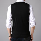 New Men's Vest Fashion Casual Sweater